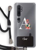 Pink Bouquet: Xiaomi Mi Note 10 Pro Transparant Hoesje met koord