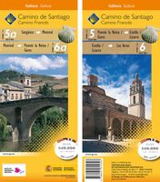 Wandelkaart 5A-6 Camino Santiago de Compostella Sangüesa - Los Arcos | CNIG - Instituto Geográfico Nacional - thumbnail