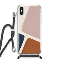 Geo #2: iPhone X Transparant Hoesje met koord