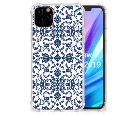 Apple iPhone 11 Pro Max Case Flower Blue Apple iPhone 11 Pro Max Case Flower Blue