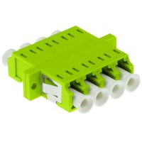ACT Fiber optic LC-LC duplex adapter multimode OM5 flange - thumbnail