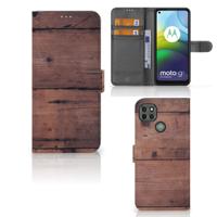Motorola Moto G9 Power | Book Style Case | Old Wood