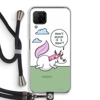 Unicorn: Huawei P40 Lite Transparant Hoesje met koord