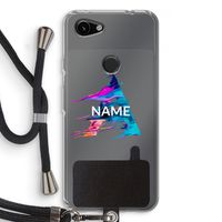 Abstract Spectrum: Pixel 3a Transparant Hoesje met koord
