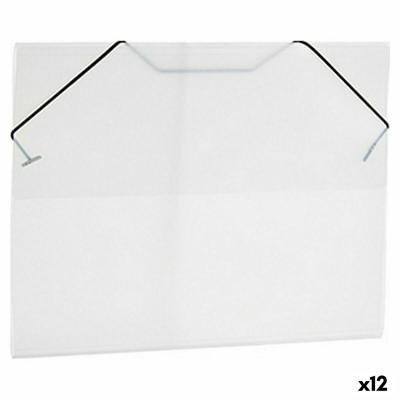 Map Zwart Transparant A4 (26 x 1 x 35,5 cm) (12 Stuks)