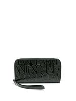 Armani Exchange portefeuille à logo embossé - Noir
