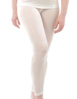 Zijden Dames Legging Alkena Kleur Gebroken wit Maat Extra Large