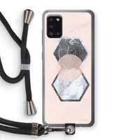 Creatieve toets: Samsung Galaxy A31 Transparant Hoesje met koord Creatieve toets: Samsung Galaxy A31 Transparant Hoesje met koord