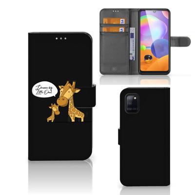 Samsung Galaxy A31 Leuk Hoesje Giraffe Samsung Galaxy A31 Leuk Hoesje Giraffe