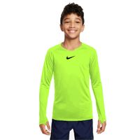 Nike Dri-FIT Park Ondershirt Lange Mouwen Kids Neongeel Zwart - thumbnail