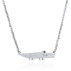 Cilla Jewels dames ketting Edelstaal Alligator Zilverkleurig