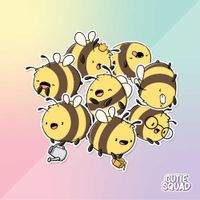 CutieSquad Stickerset - Happy Bees - thumbnail