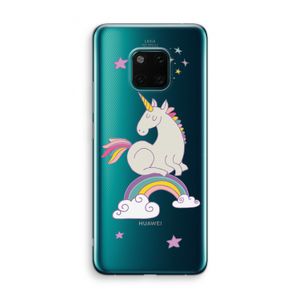 Regenboog eenhoorn: Huawei Mate 20 Pro Transparant Hoesje