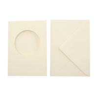 Vaessen Creative • passepartout rond 5pcs naturel