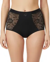 J&C licht corrigerende taille slip dames - Kanten Corrigerend dames ondergoed goedkoop - M - Zwart | Dames slip - Onderbroek - Ondergoed- - M - -