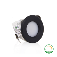 LED inbouwspot 1.5W zwart dimbaar | 130lm | Dim to warm IP44 | ThatsLed | Spotjes in plafond | Inbouwspots | Spotjes woonkamer | Led spots | ThatsLed