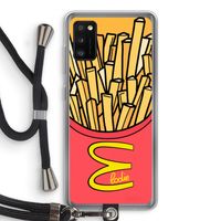McElodie: Samsung Galaxy A41 Transparant Hoesje met koord McElodie: Samsung Galaxy A41 Transparant Hoesje met koord