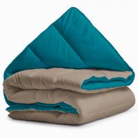 Zavelo Easy All-in-one-Dekbed Nougat/Petrol-2-persoons (200x200 cm)