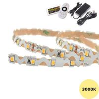 Buigbare LED Strip 12 Volt - Warm Wit 3000K - 3 meter - Dimbaar