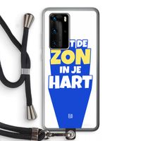 Laat de zon in je hart: Huawei P40 Pro Transparant Hoesje met koord