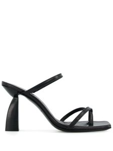 Nodaleto mules Angel A en cuir - Noir