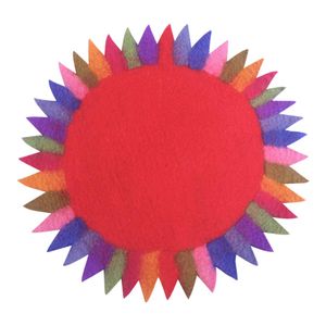 Placemat Zonnebloem Rood
