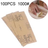 100 stuks Grit 1000 natte en droge polijsten slijpen schuurpapier formaat: 23 x 9cm(Yellow)