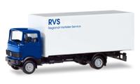Herpa 309585 H0 Vrachtwagen Mercedes Benz 813 vrachtwagen met opbouw RVS