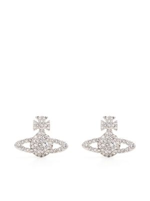 Vivienne Westwood puces d'oreilles serties de cristaux - Argent