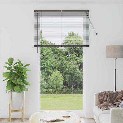 Raam Blind met gordijnen Anders Zwart 110 x 220 cm Aluminium