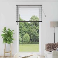 Raam Blind met gordijnen Anders Zwart 110 x 220 cm Aluminium