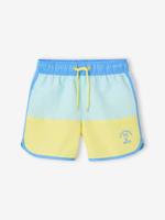 Badshort voor jongens in twee kleuren blauwgroen