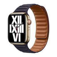 Apple origineel Leather Link Apple Watch M/L 38mm / 40mm / 41mm Ink - MP843AM/A - thumbnail
