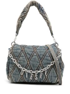 Diesel sac porté épaule Charm-D en jean - Bleu