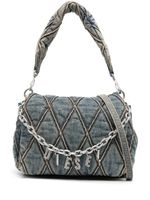 Diesel sac porté épaule Charm-D en jean - Bleu