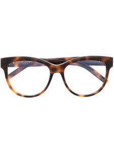 Saint Laurent Eyewear lunettes de vue à monture papillon - Marron