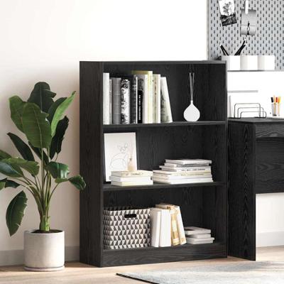 Boekenkast Zwart eiken 80 x 24 x 109 cm Spaanplaat