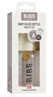 Bibs Glazen Babyfles Complete Set Ivory 110 ml