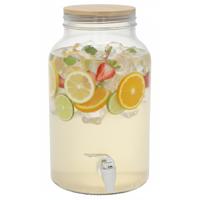 Gerimport dispenser cocktails /water / limonade - 6 ltr - met tap - borosilicaat glas - zomer