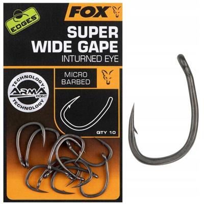 Fox Fox Edges Super Wide Gape Inturned Eye Size 4