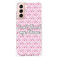 Samsung Galaxy S21 FE Anti Shock Case Flowers Pink DTMP