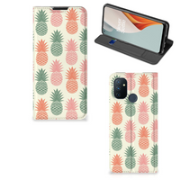 OnePlus Nord N100 Flip Style Cover Ananas - thumbnail