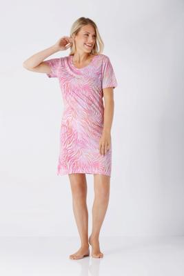 Hajo nachthemd roze zebra