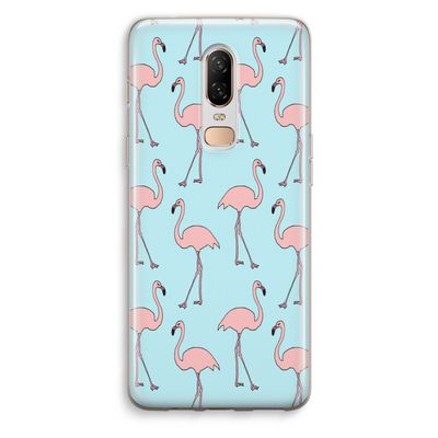 Anything Flamingoes: OnePlus 6 Transparant Hoesje