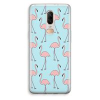 Anything Flamingoes: OnePlus 6 Transparant Hoesje