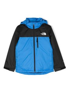 The North Face Kids veste matelassée à logo imprimé - Bleu