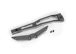 Traxxas - Chassis brace, front, 6061-T6 aluminum (gray-anodized/ 2.5x6mm CCS (with threadlock) (2) (TRX-10221-GRAY)