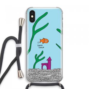Aquarium: iPhone XS Max Transparant Hoesje met koord