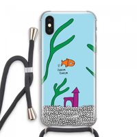 Aquarium: iPhone XS Max Transparant Hoesje met koord