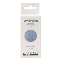 Creativ Company Keramiek glazuur 984-1101 c dekkend country blue - 60ml